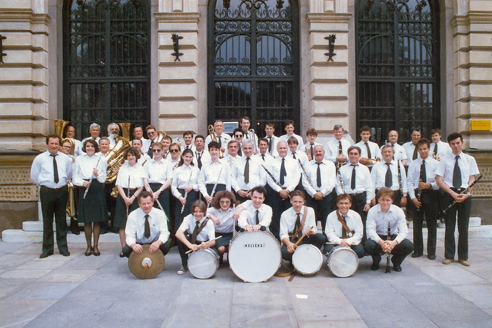 Pihalni orkester Litostroj leta 1992